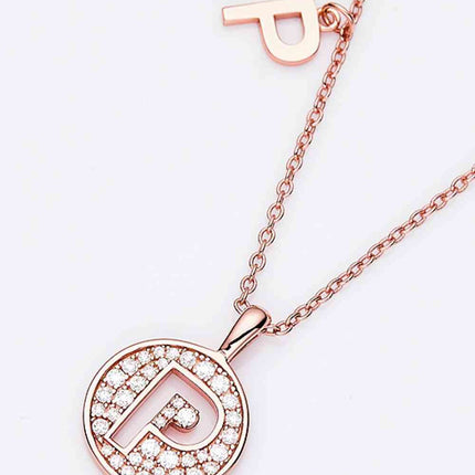 Adored Moissanite K to T Pendant Necklace