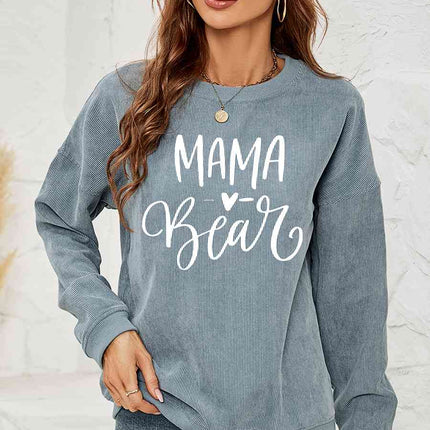 MAMA Graphic Round Neck Sweatshirt