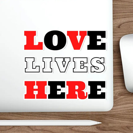 Uniquely You Die-Cut Sticker, Love Lives Here Christian Inspiration