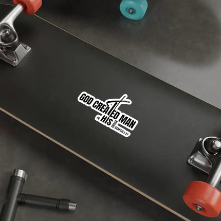 Uniquely You Die-Cut Sticker, God Created Man In His Image Genesis 1 27