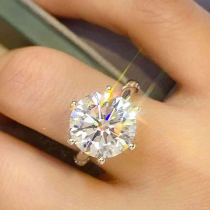 5 Carat Moissanite 6-Prong Ring