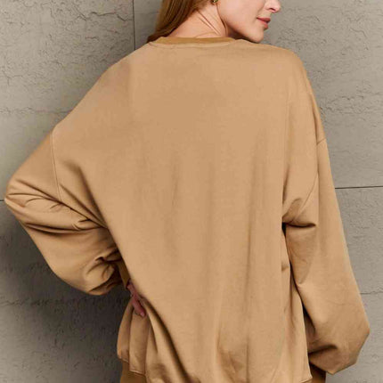 Simply Love Full Size Graphic Round Neck Sweatshirt