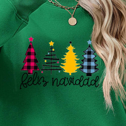 Round Neck Graphic Long Sleeve Sweatshirt