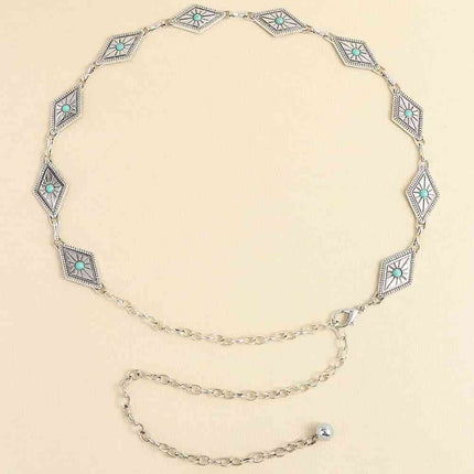 Vintage Turquoise Alloy Belt