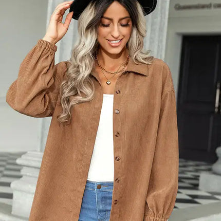 Abrigo fino de color liso a la moda para mujer 