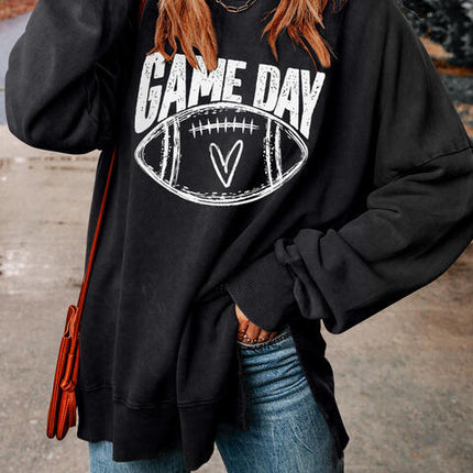 GAME DAY Graphic Slit Sweatshirt
