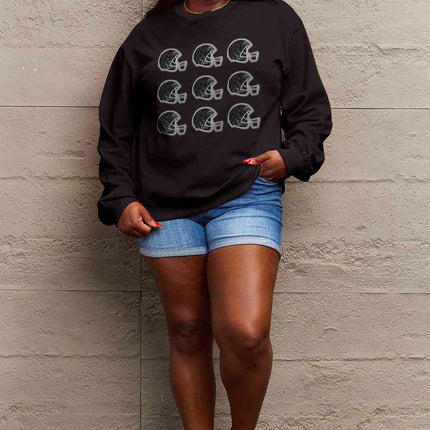 Simply Love Full Size Graphic Round Neck Sweatshirt