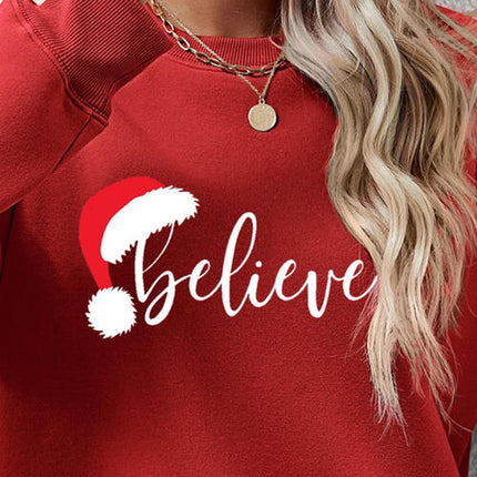 BELIEVE Graphic Long Sleeve Sweatshirt