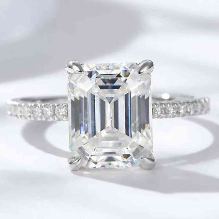 5 Carat Moissanite Side Stone Ring
