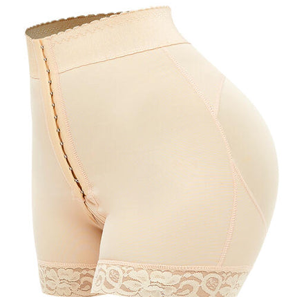 Full Size Lace Detail Hook-and-Eye Shaping Shorts