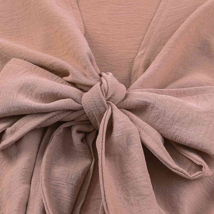 Tied Flounce Sleeve Plunge Romper