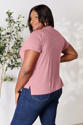 Basic Bae Full Size Round Neck Short Sleeve T-Shirt - Vickie Lynn's