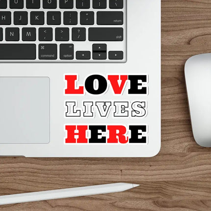 Uniquely You Die-Cut Sticker, Love Lives Here Christian Inspiration