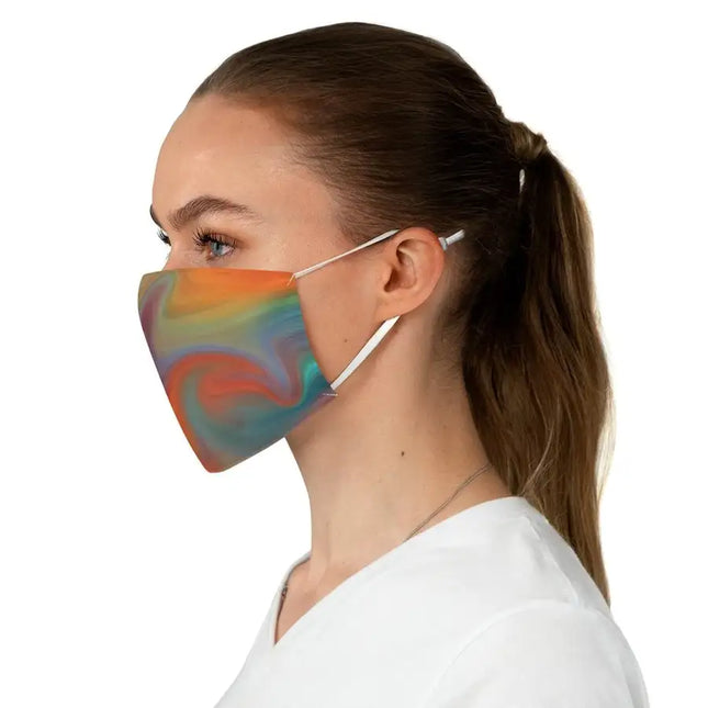 Fabric Face Mask, Abstract Autumn Swirl