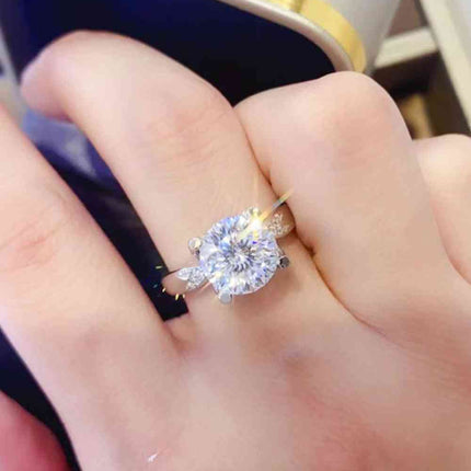 2 Carat Moissanite 925 Sterling Silver Ring