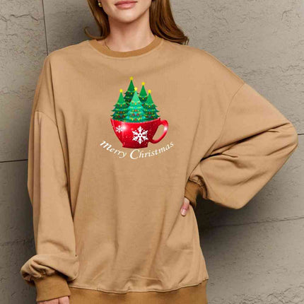Simply Love Full Size MERRY CHRISTMAS Graphic Sweatshirt