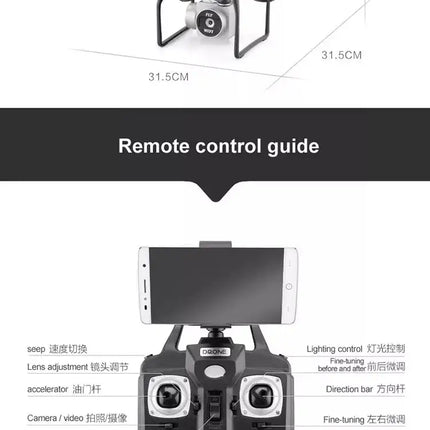 Dron profesional X52 con transmisión de imágenes en vivo 