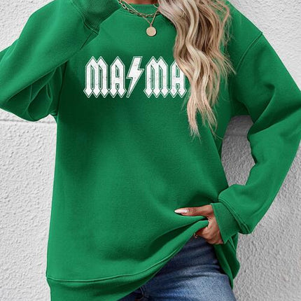 Letter Graphic Dropped Shoulder Sweatshirt
