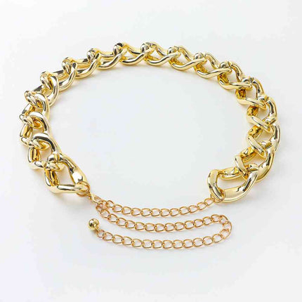 1.2" Width Acrylic Curb Chain Belt - Vickie Lynn's