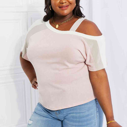 Andree by Unit Full Size Something Simple Cold Shoulder Tee