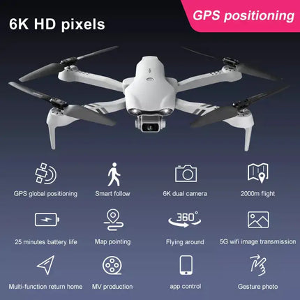 Drone GPS plegable 5.8G F10 