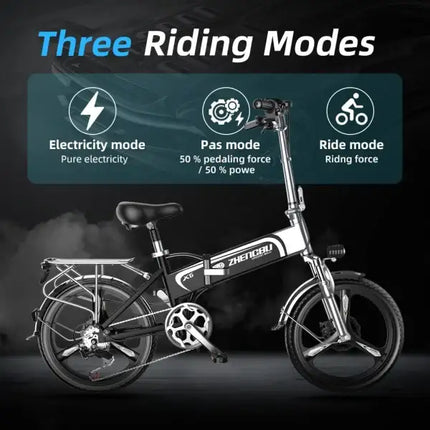 Folding Electric Bike for Adults; 20" Ebike 500W