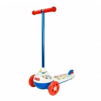 Fisher-Price 3-Wheel Scooter with Pop Corn Sound Effects