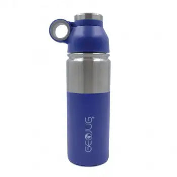 Brentwood GeoJug 40oz Stainless Steel Vacuum Insulated Water Bottle, Blue