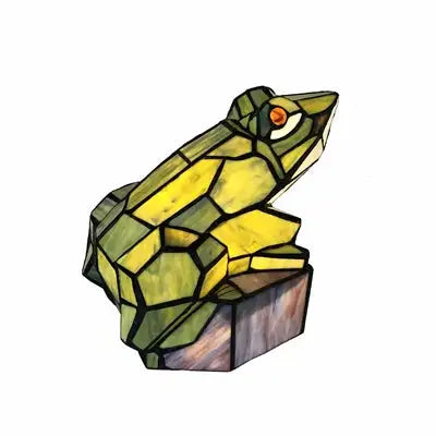 NAVEEN Tiffany-Style Animal Stained Glass Accent Lamp