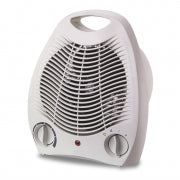 Optimus Portable Fan Heater with Thermostat in White