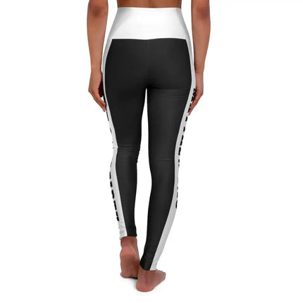 High Waisted Yoga Leggings, Black And White Salt Of The Earth Matthew 5:13 Graphic Style Sports Pants