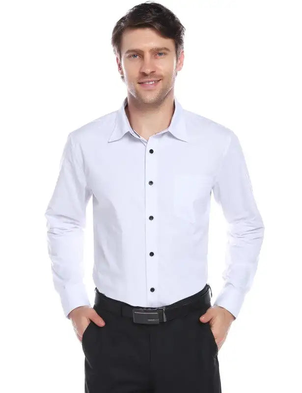 Men's Fashion Business Long Sleeve Shirts