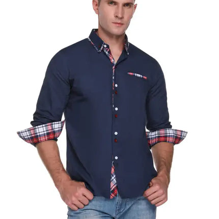 Men's Plaid Long Sleeve Shirt