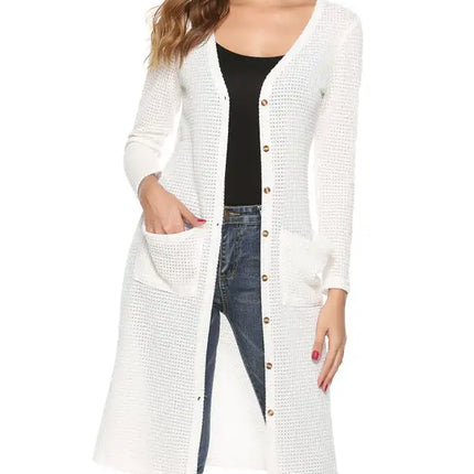 Women's Autumn Casual Long Knitted Cardigan