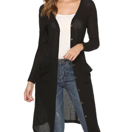 Women's Autumn Casual Long Knitted Cardigan