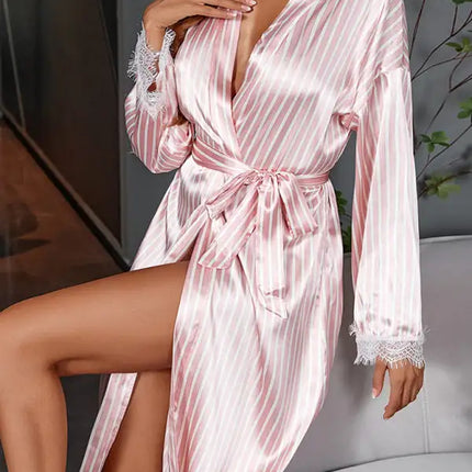 Albornoz con cinturón para mujer Ropa de estar por casa 