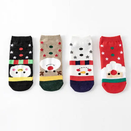 Pack de 4 calcetines navideños Cutes de algodón