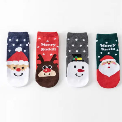 Pack de 4 calcetines navideños Cutes de algodón