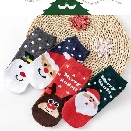 Pack de 4 calcetines navideños Cutes de algodón