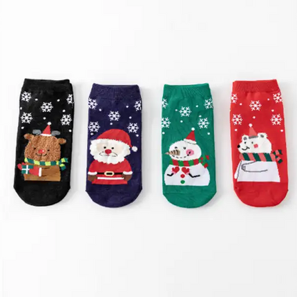 Pack de 4 calcetines navideños Cutes de algodón