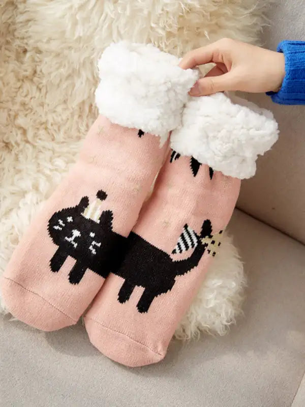 Christmas Floor Socks Home Sleep Slippers Socks