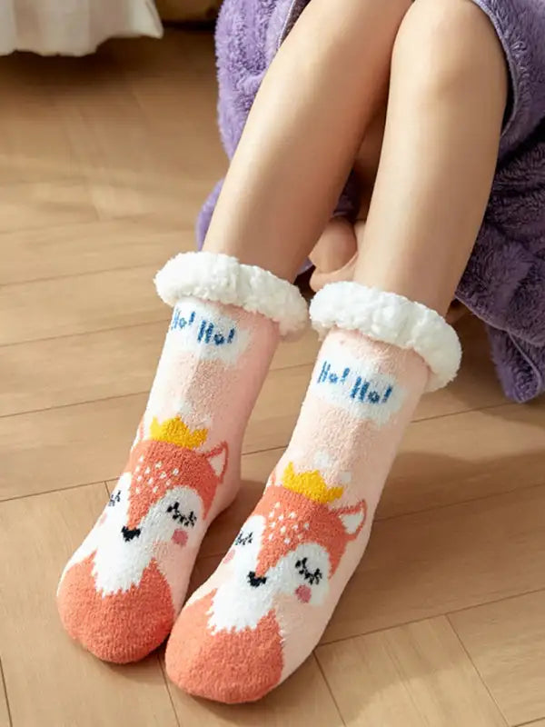Christmas Floor Socks Home Sleep Slippers Socks