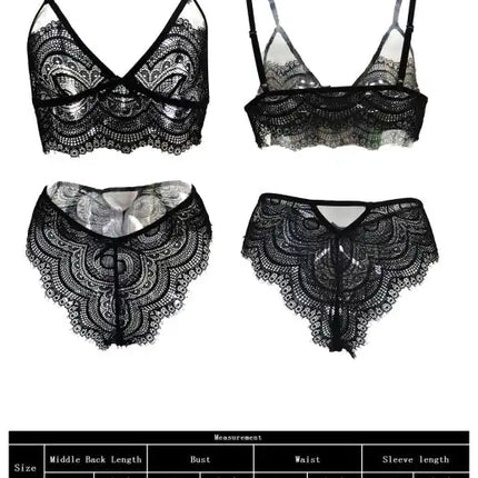 Camisón de encaje babydoll sexy para mujer 