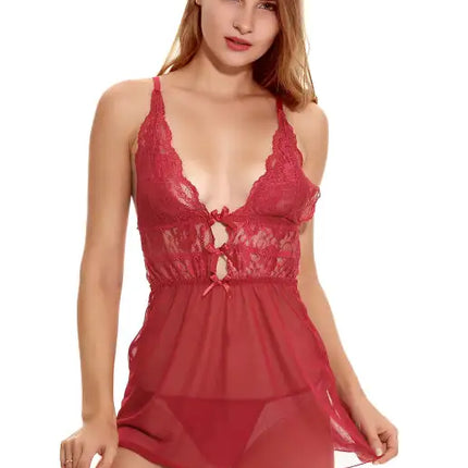 Ladies Sexy  Babydoll Lace Nightgown