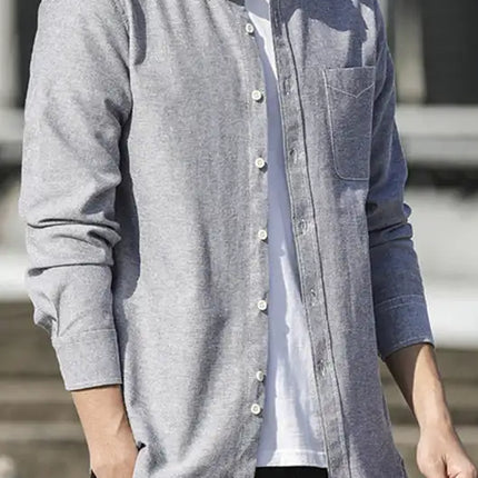 Men's Oxford Long Sleeve Casual Shirt