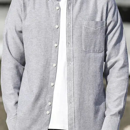 Men's Oxford Long Sleeve Casual Shirt