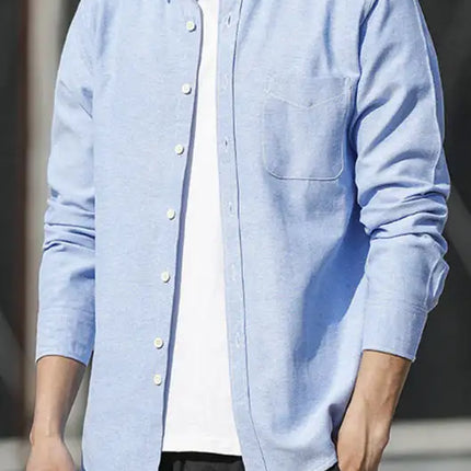 Men's Oxford Long Sleeve Casual Shirt