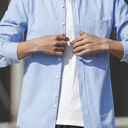 Men's Oxford Long Sleeve Casual Shirt