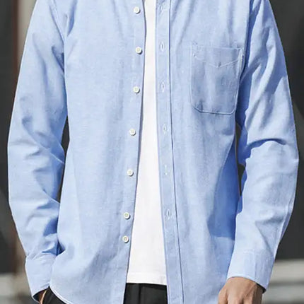 Men's Oxford Long Sleeve Casual Shirt