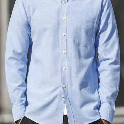 Men's Oxford Long Sleeve Casual Shirt